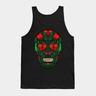 Calavera de Amapola Tank Top